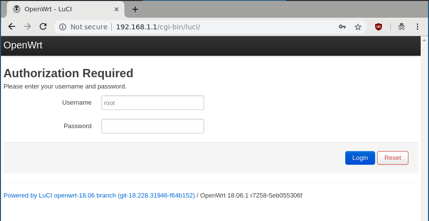 Connecting your new OpenWRT router to the network
