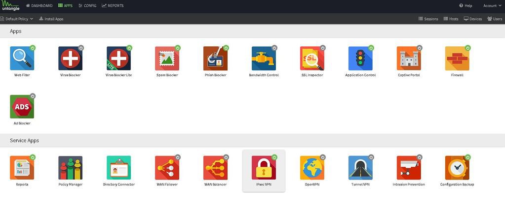 Apps configuration